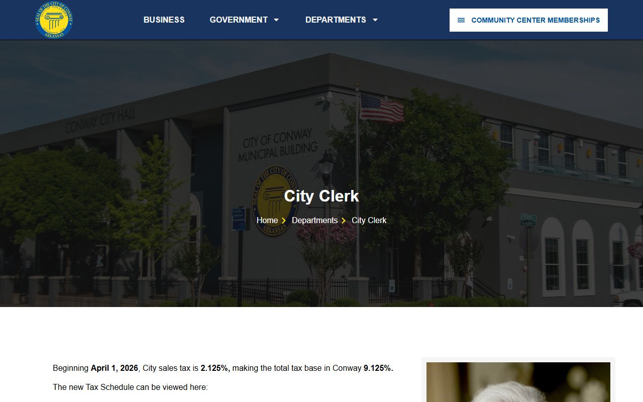 Conway city clerk phone directory