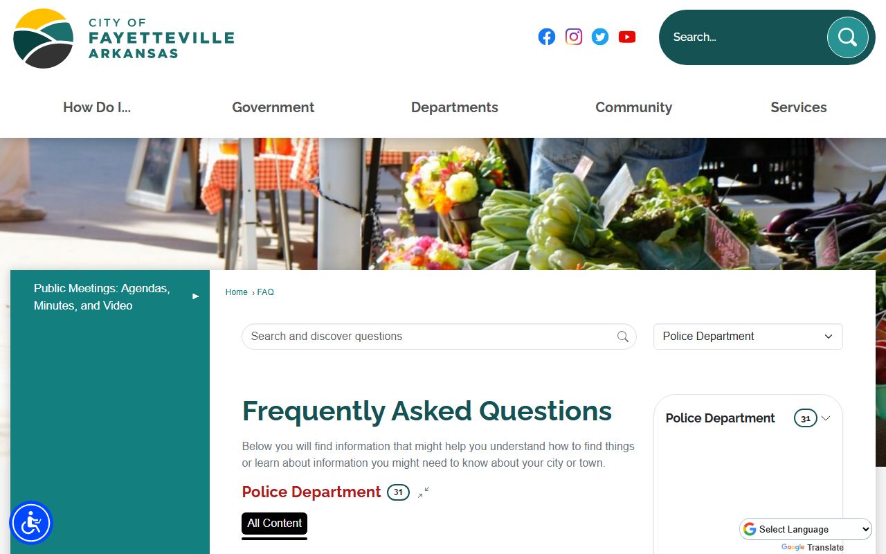 Fayetteville Police Records Division phone directory