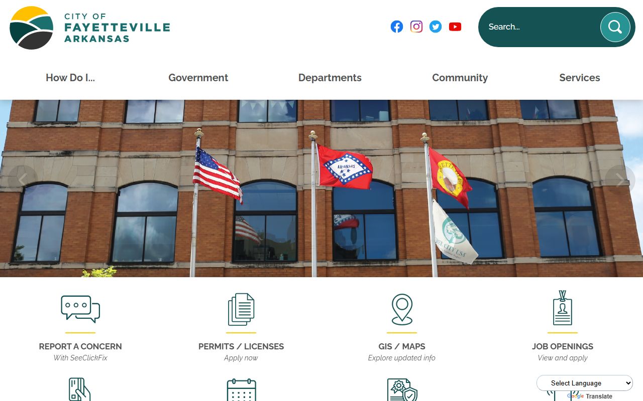 Fayetteville city government phone directory