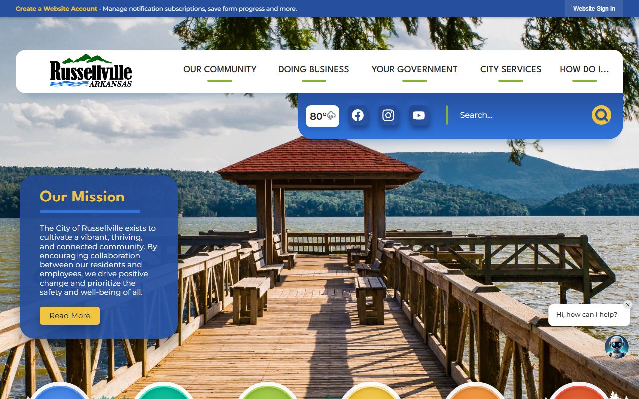 Russellville City Government phone directory