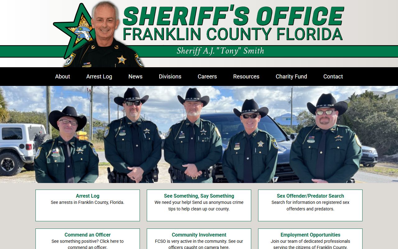 Franklin County Sheriff phone directory listing