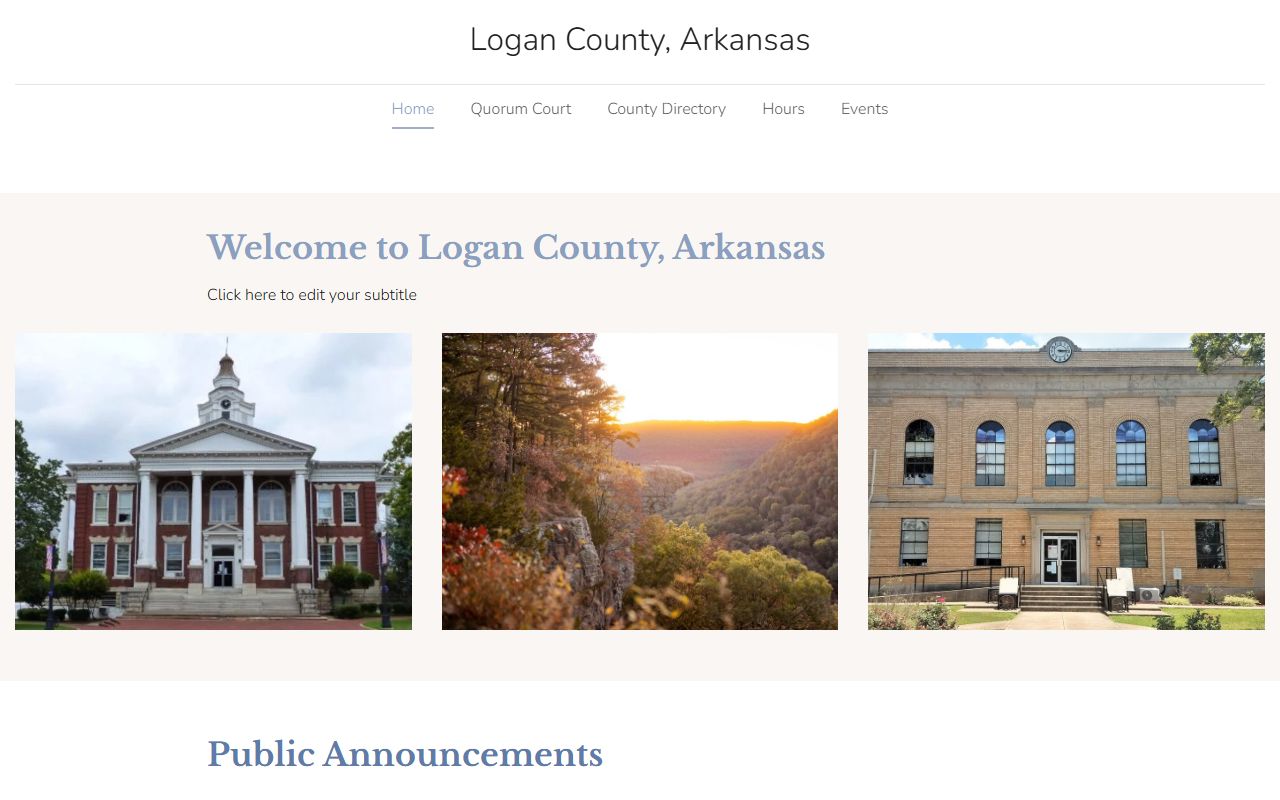 Logan County Government phone directory and contact listings