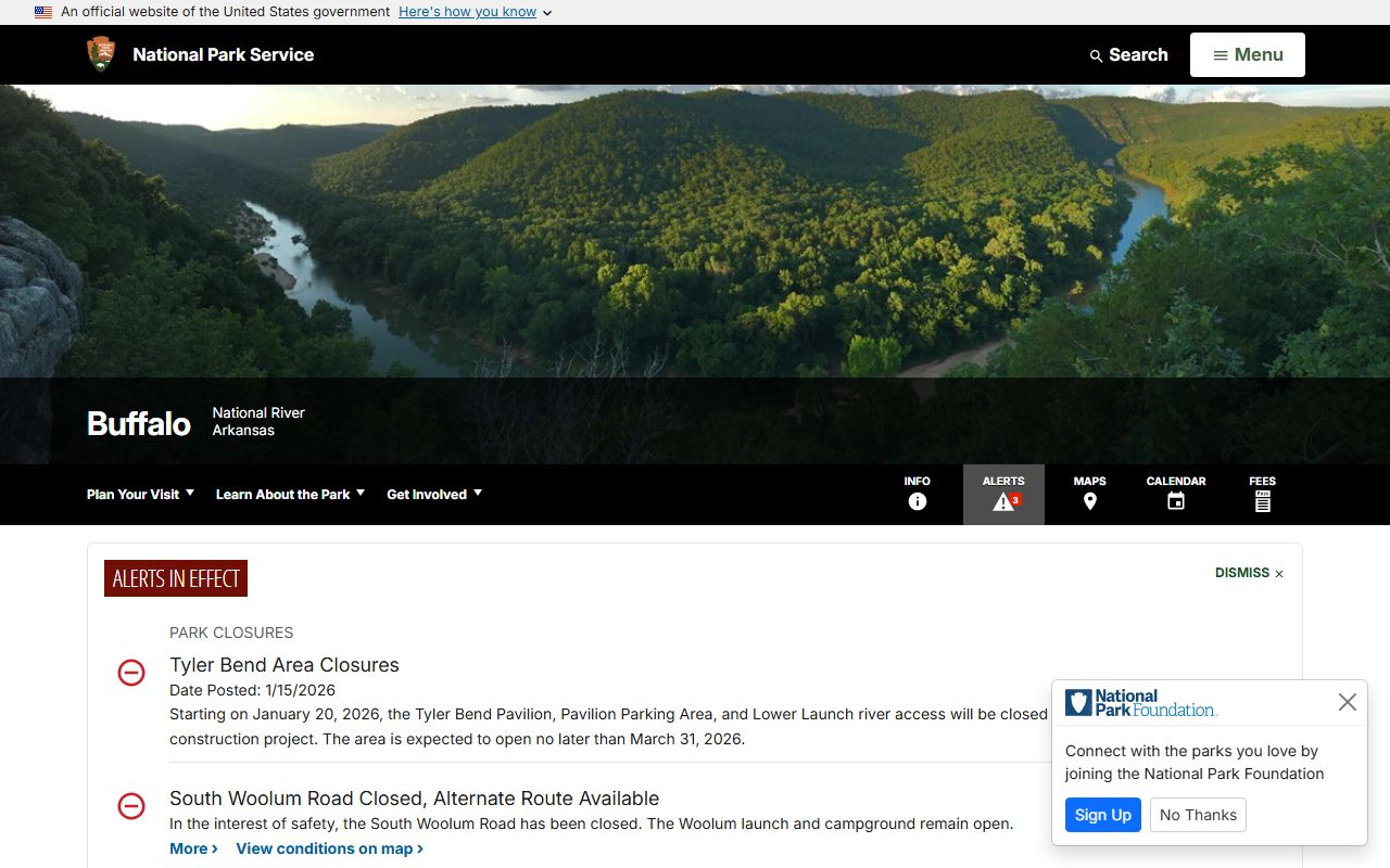 Buffalo National River Newton County public records and directory